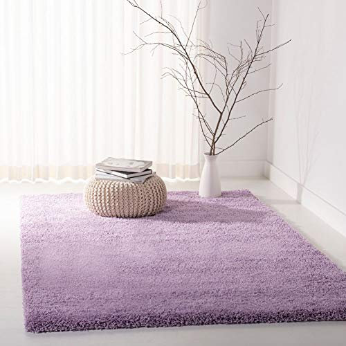Safavieh California Shag Collection Accent Rug - 3' x 5', Lilac, Non-Shedding & Easy Care, 2-inch Thick Ideal for High Traffic Areas in Entryway, Living Room, Bedroom (SG151-7272)