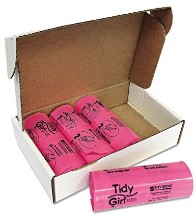 Tidy Girl Feminine Hygiene Sanitary Disposal Bags 600/Roll 4 Rolls/Carton