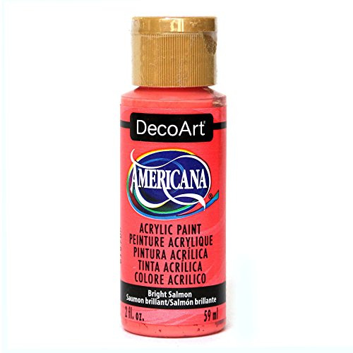 DecoArt DA329-3 Americana Acylic Matte Finish Paints, Bright Salmon
