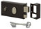 METALUX série 730 - serrure en applique Sécurité à 4 gorges Horizontale Main droite 1 point à fouillot de 6mm Coffre 140x80mm avec 2 clés