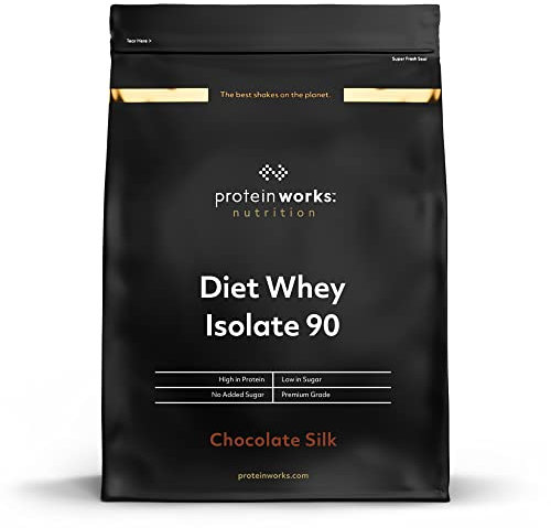 Protein Works - Diet Whey Protein Isolate 90 | Whey Isolate Protein Powder | Low Calorie Protein Shake | 40 Servings | Chocolate Silk | 1kg