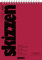 Skizzenblock/Zeichenpapier BRUNNEN 17 x 24 cm - 110 g/m2-50 Blatt