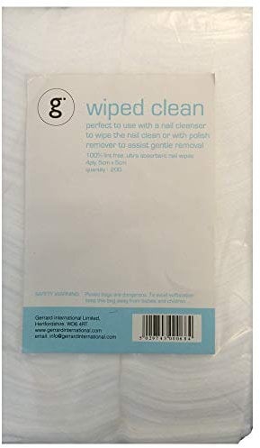 Lint Free Nail Remover Wipes - Wiped Clean (200 Wi