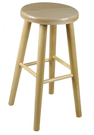 Magnetic Mobel Stück Holz Buche hell Heller Holzhocker Barstuhl Stuhl Barhocker 60 cm (Lackiert Buche)
