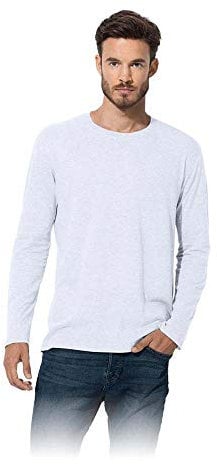 Stedman Apparel Men's Classic-T Long Sleeve/ST2500 T-Shirt, White, Large