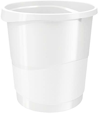 Esselte Europost Vivida Corbeille à papier en polypropylène 14 L Blanc