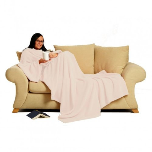 snug rug Kuscheldecke DELUXE mit integrierten Ãrmeln für Erwachsene in beige/creme