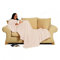 snug rug Kuscheldecke DELUXE mit integrierten Ãrmeln für Erwachsene in beige/creme