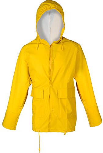 ASATEX PU-Stretch-Regenjacke PJC, gelb, Gr. L | PU-Stretch-Material