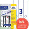 AVERY Zweckform L6059-25 Ordnerrücken Etiketten (90 Rückenschilder mit ultragrip, 59x297mm auf A4, breit/lang, selbstklebend, absolut blickdicht, bedruckbare Ordneretiketten) 30 Blatt, weiß