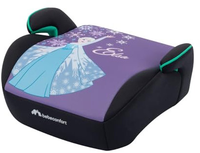 Bebeconfort Disney Gaia i-Safe, Reboarder Kindersitz, 6–12 Jahre, 128–150 cm, 22-36 kg, Disney Frozen Elsa Sitzerhöhung, Leicht, Einfache Gurtinstallation, Vollständig gepolstert, Fun Frozen