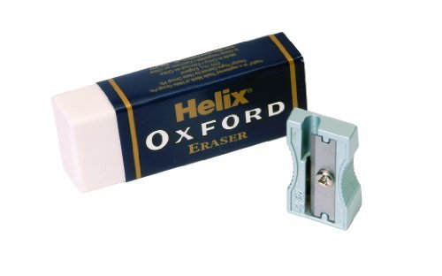 Helix Oxford Eraser and Sharpener, Oxford Blue, Large