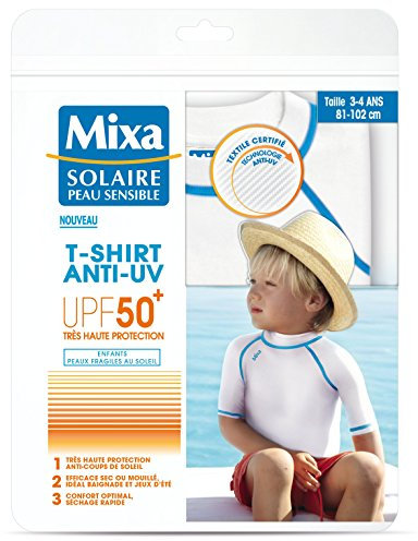 Mixa Solaire Peau Sensible T-Shirt Anti UV Enfant Taille 3 à 4 ans