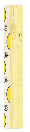 Opti S40-20-00638 Reißverschluss, 100Prozent Polyester, 00638 Gelb, 20cm