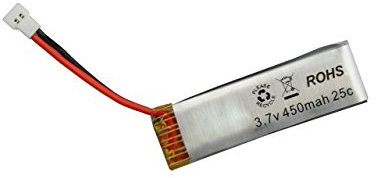 Amewi 057-25151-17 Battery 450mAh, 3,7V,LiPo one 3D Akku Spyder/Xtreme Heli, 450 mAh 3.7V