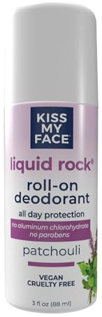 Kiss My Face Liquid Rock Roll On Deodorant - Patchouli, 3 oz