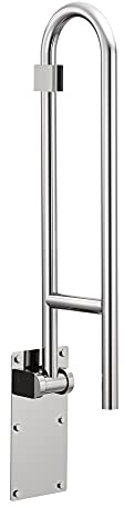Moen R8960FD 30 Flip-Up Grab Bar, Textured Grip, Stainless