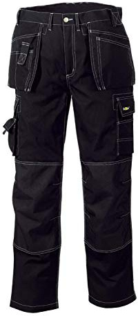 teXXor Arbeitshose Twill Bundhose T/C Panama Canvas Arbeitsbundhose schwarz 29