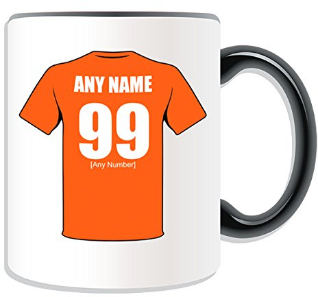 Personalised Gift - Dundee United Mug (Football Design Theme, Colour Options) - Any Name/Message on Your Unique Mug - The Terrors Arabs Club