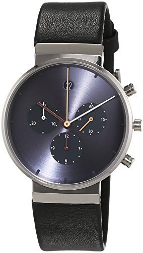 JACOB JENSEN Herren Analog Quarz Uhr mit Leder Armband Item NO.: 605