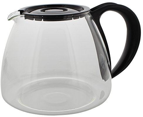 Codiac 340121 Glaskanne Ersatz für Rowenta Brunch und Kaffee Milano CG 300/304/305/309 Glas schwarz