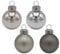 Unbekannt 45 Weihnachtskugeln Christbaumkugeln Grau Silber Anthrazit Christbaumschmuck Weihnachtsdeko Weihnachten Deko