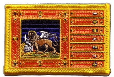 Aufnäher Patch Flagge Italien Venetien Venezien - 8 x 6 cm