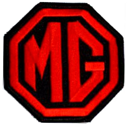 MG - Red/Black Logo Embroidered Patch 7.5cm x 7.5cm by Another Quality product supplied by klicnow