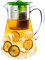 finum® ICED TEA CONTROL 1,8 Liter - Robuste Teekanne mit Deckel & Siebeinsatz, Polycarbonat-Teekanne und extra robust, Kanne, Teebereiter, Filter, Patentierte Brühkontrolle, BPA-frei - Grün