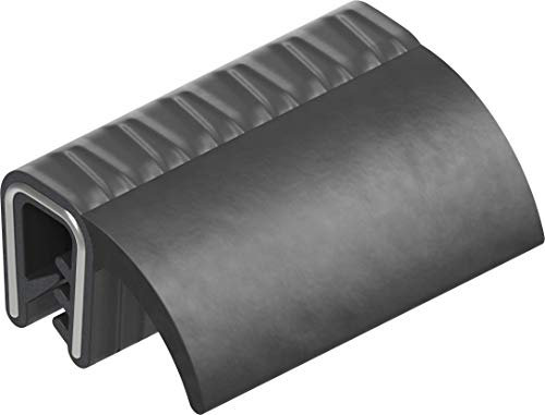 CTA Dichtungen EPDM Kofferraumdichtung Kederband mit seitliche Lippe, Schwarz, 13mm Höhe, 1-3,5mm Klemmbereich, für Auto, Boot, Wohnwagen und Industrie Gewerbe