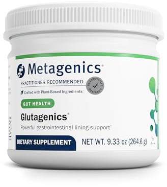 Metagenics Glutagenics - L-Glutamine with Deglycyrrhizinated Licorice (DGL) & Aloe Vera - Supports Gut Health, Digestive Function & Immune System - Non-GMO, Gluten-Free Powder Supplement - 60 Servings