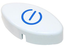 GENUINE HOTPOINT Dishwasher On/Off White PUSH BUTTON