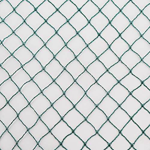 Vielseitiges Teichnetz 11m x 12m grün 17mm x 17mm Masche I Aquagart Laubschutznetz Teich Abdecknetz Vogelschutznetz Gartennetz Baumnetz Reiherschutz Beet-Netz Laubnetz Silonetz Schutznetz Teichabdeckung