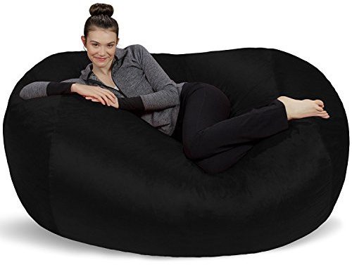Sofa Sack - Bean Bags 6-Füßen Liege, groß, schwarz