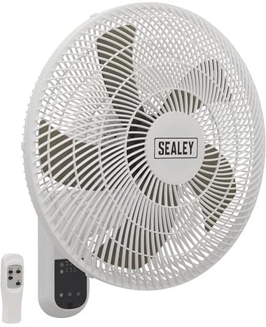 Sealey Swf16Wr Wall Fan 3-Speed 16 With Remote Control 230V