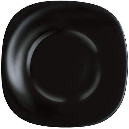 Assiette noire 21 x 19,6 cm Carine