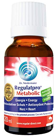 Dr. Niedermaier Regulatpro® Metabolic I für mehr Energie und Leistungssteigerung im Sport** I Anti-Oxidativer Schutz I enthält Magnesium, Mangan, Vitamin B (20ml)