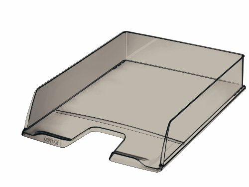 Centra Briefablage, A4 – Rauchgrau, Transparent