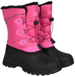 Mountain Warehouse Whistler Kids Snow Boots - Snowproof, Warm, Breathable Childrens Winter Boots, Durable & High Traction Soles - Ideal For Walking & Daily Use Pink Junior Shoe Size 1