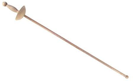 BestSaller 1123 Degen mit gedrechseltem Griff, Holz, 75cm lang, geölt, Natur (1 Stück)