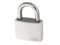 ABUS Cadenas T65AL/40 myLOCK - inscriptible individuellement - cadenas à broche - corps de serrure en aluminium massif - niveau de sécurité ABUS 5 - blanc