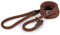 Ancol Deluxe Collection Timberwolf Rope Slip Lead for Dogs - Rich Chocolate Brown Nylon with Handcrafted Sewn Ends - Durable Outdoor Walking Lead for Pets - 1.5m x 12mm