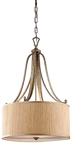 Elstead Lighting Feiss Abbey 3Lt Pendant, Living, Dining, Bedroom