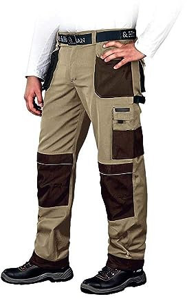 Leber&Hollman LH-FMN-T_BE348 Formen Protective Trousers, Beige-Brown-Black, 48 Size