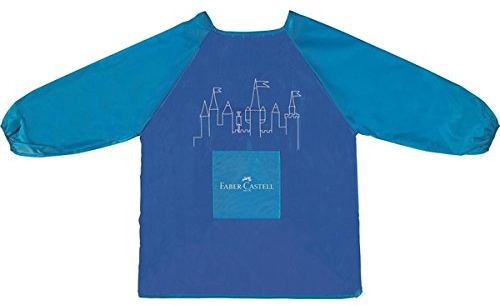 Faber-Castell Malschürze für Kinder 6-10 Jahre (2er Spar-Pack, Blau)