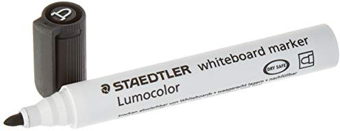 STAEDTLER 720926 Whitebaord-Marker Rundspitze, schwarz