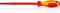 Knipex Screwdrivers for slotted screws burnished, insulating multi-component handle, VDE-tested 320 mm 98 20 10