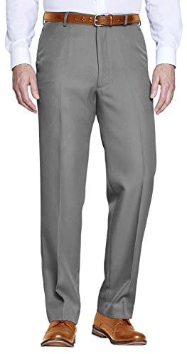 Chums Men's Elasticated Waist Formal Trousers Grey