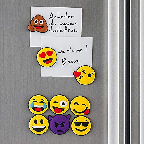 Desconocido Nicht definiert – Emoticons Magnetschließen (Pack von 9)