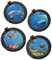 alles-meine.de GmbH 4 TLG. XL Set: Wandtattoo/Sticker - Bullauge - Fenster im Schiff Delfin Schildkröten Delphin Fisch - Wandsticker Aufkleber Flugzeug Wandaufkleber Badezimmer..